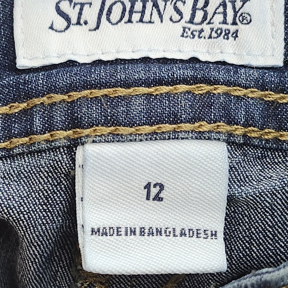 St. John's Bay Denim Blue Mini Skirt - Picture 3 of 4